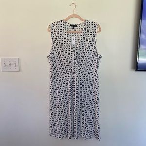 Banana Republic Factory | Faux Wrap Geo Print Dress NWT